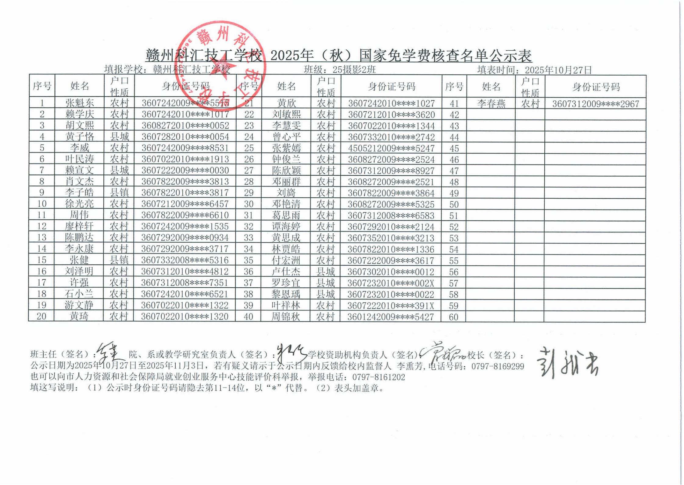 贛州科匯技工學校2025年（秋）國家免學費核查名單公示表_04.jpg